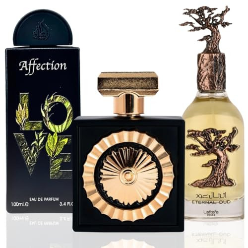 Lattafa AFFECTION, NEBRAS, ETERNAL OUD - Unisex EDP Sprays 100ML (3.4OZ) Pride, Long Lasting & Luxurious Fragrances For Men & Women. (EXQUISITE COLLECTION) | Amazon (US)