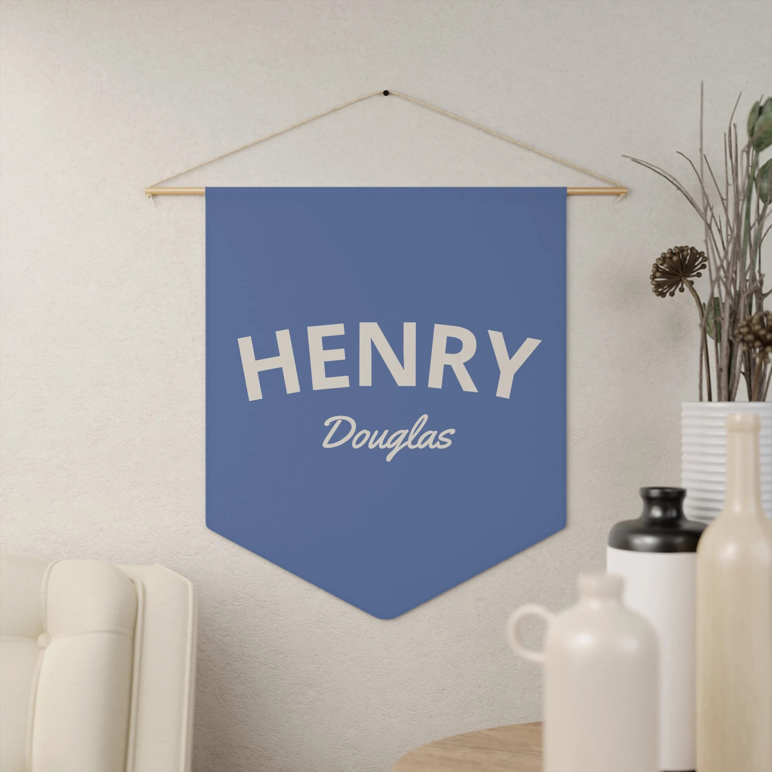 Custom Name Pennant Banner: Nursery Decor Flag | Etsy (Global)