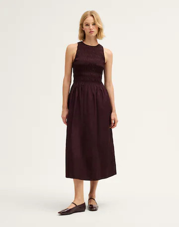Smocked Racerback Midi Dress | Madewell