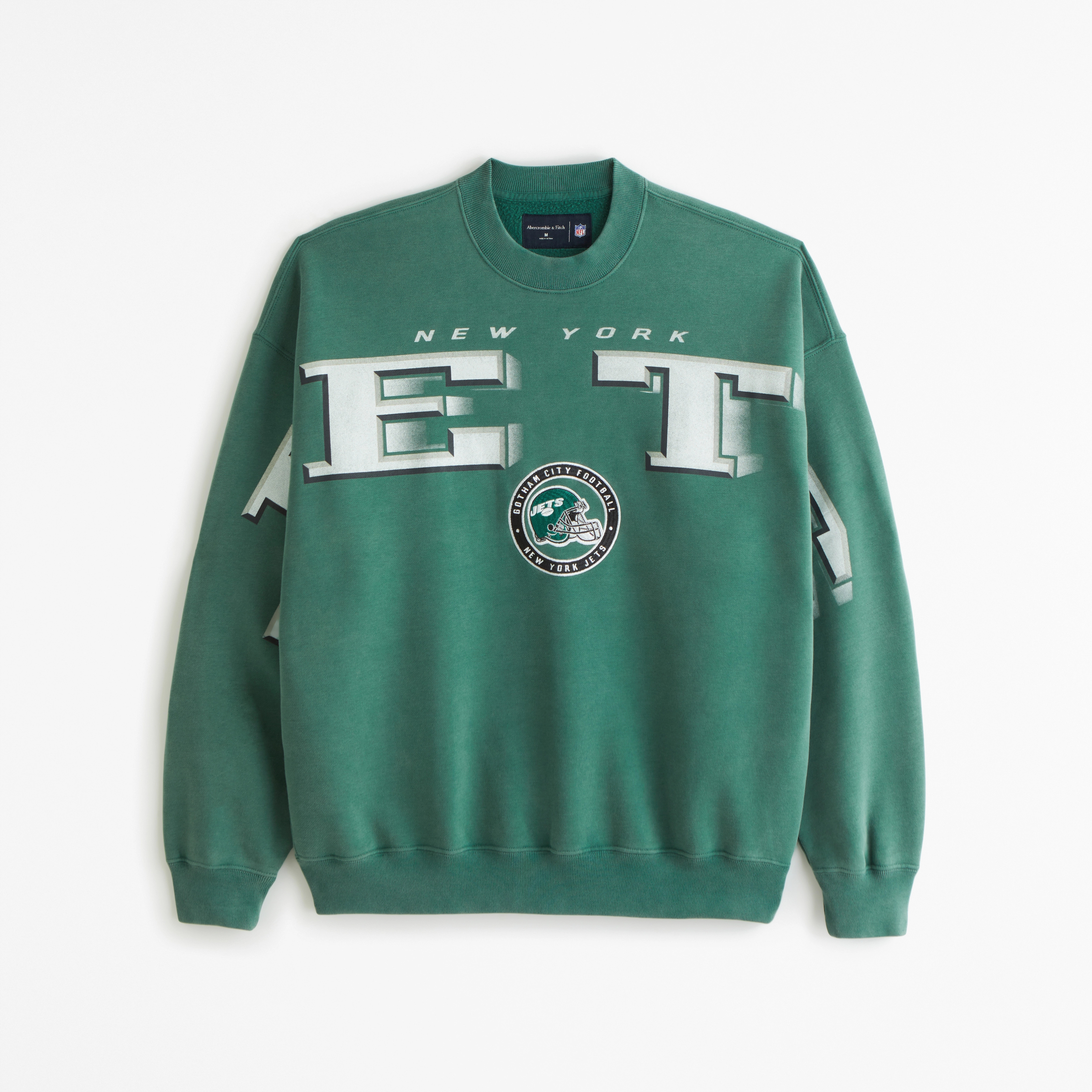 New York Jets Graphic Crew Sweatshirt | Abercrombie & Fitch (US)