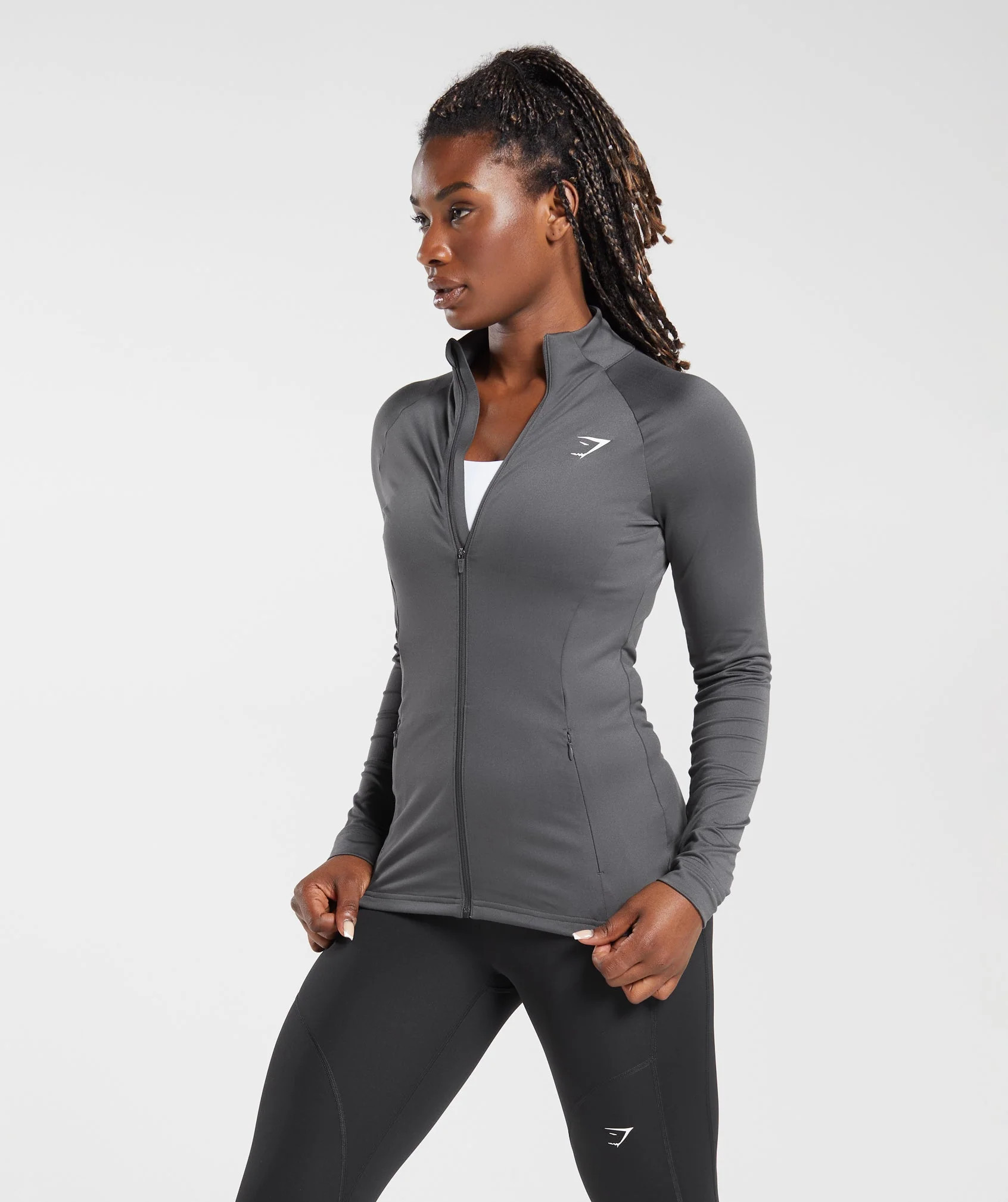 Gymshark Training Zip Up Jacket - Graphite Grey | Gymshark (Global)