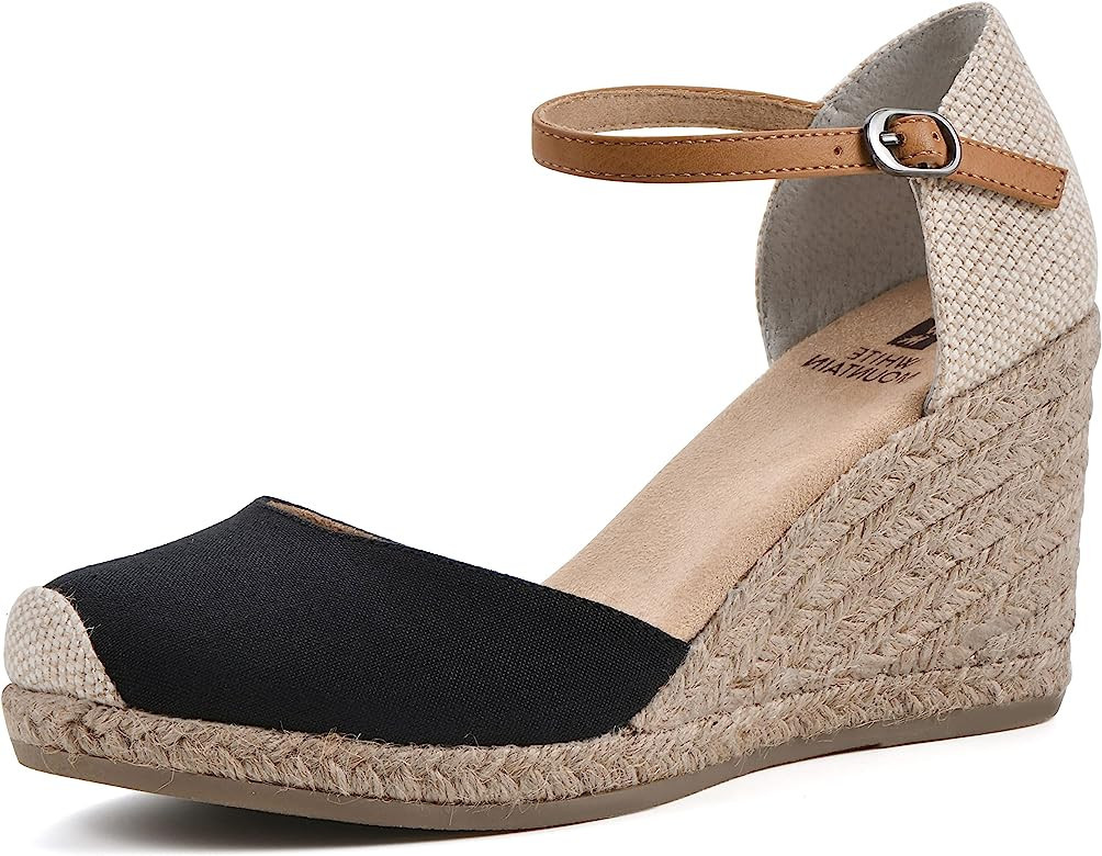 WHITE MOUNTAIN Women's Mamba Espadrille Wedge Sandal | Amazon (US)