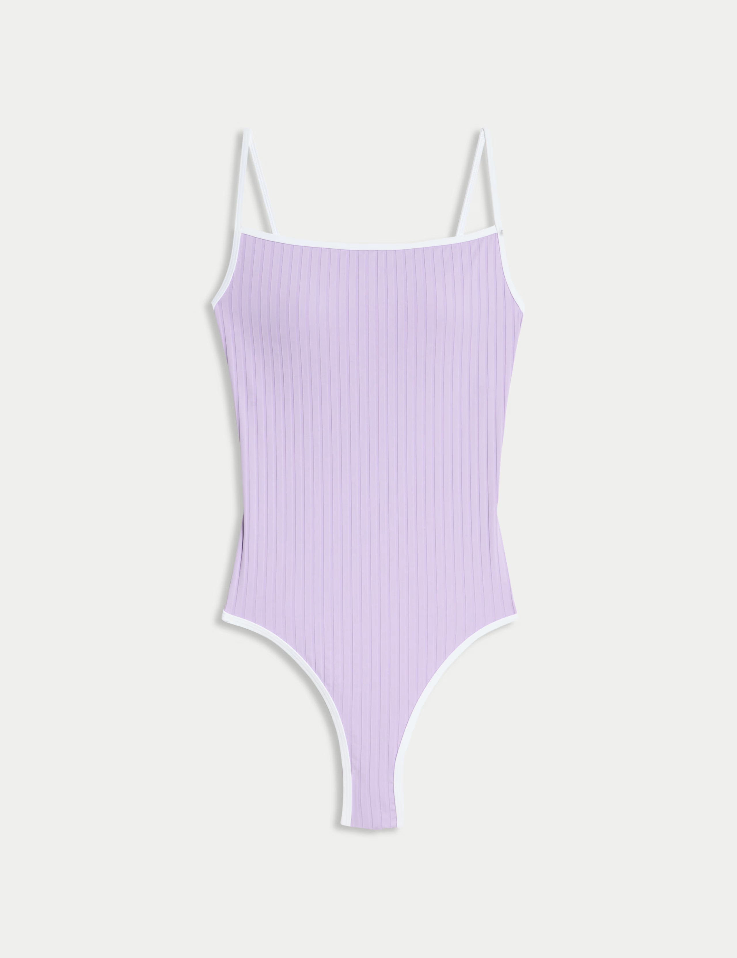 Ribbed Tipped Detail Square Neck Swimsuit | Marks & Spencer (UK)