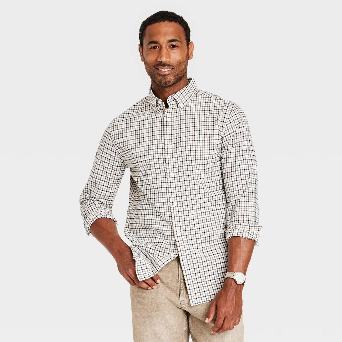 Men's Casual Fit Long Sleeve Button-Down Shirt - Goodfellow & Co™ | Target