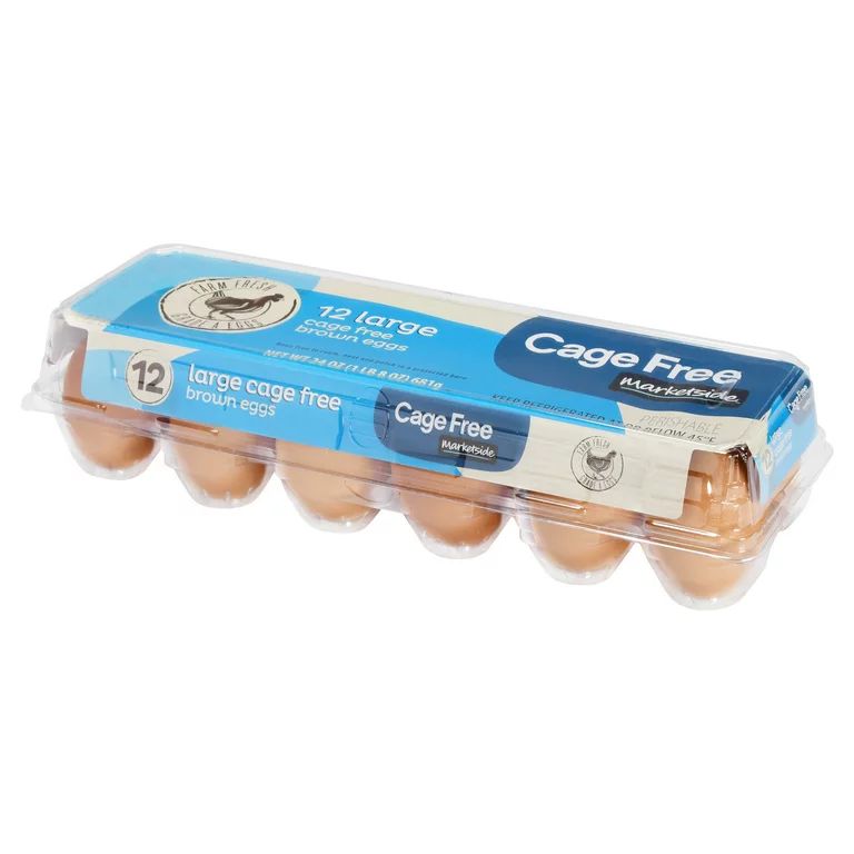 Marketside Large Cage-Free Brown Eggs, 12 Count - Walmart.com | Walmart (US)