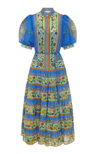 Linda Tiered Ramie Midi Dress | Moda Operandi (Global)