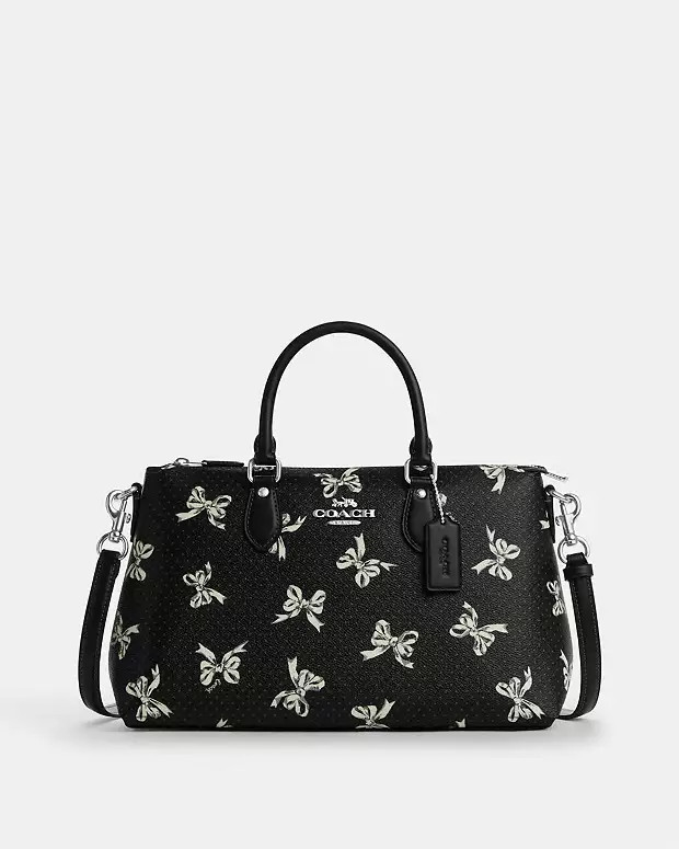 Georgia Stachel Bag With Bow Print | Coach Outlet US