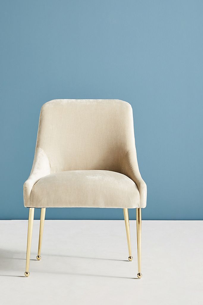 Slub Velvet Elowen Chair | Anthropologie (US)