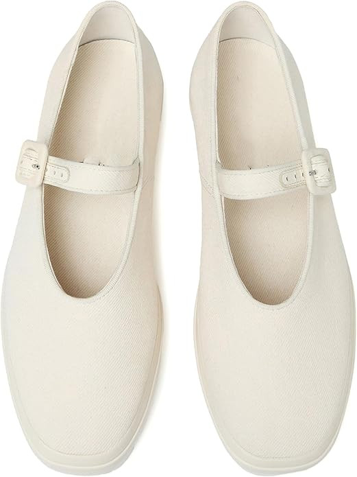 Mary Jane Flats for Women 1 in Platform Slip on Canvas Sneakers for Work Office Comfortable Class... | Amazon (US)