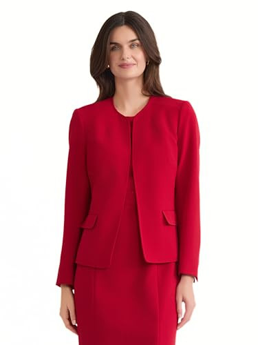 Kasper Plus-Size Stretch Crepe Open-Front Blazer | Amazon (US)