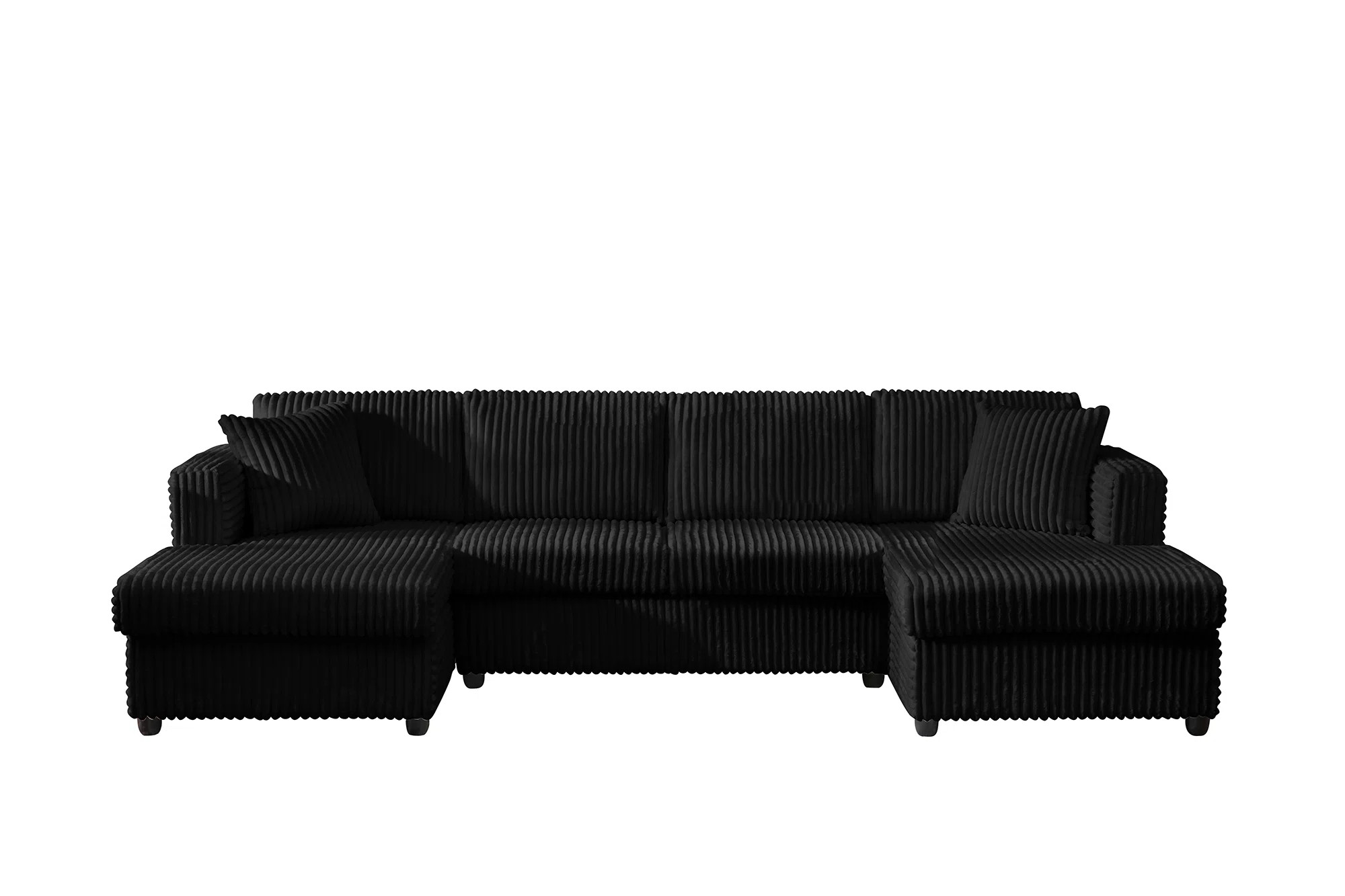 4 Seater Oversized  Modular Sectional Sofa, U Shaped Extra Large Corduroy With Double Chaises | Wayfair North America