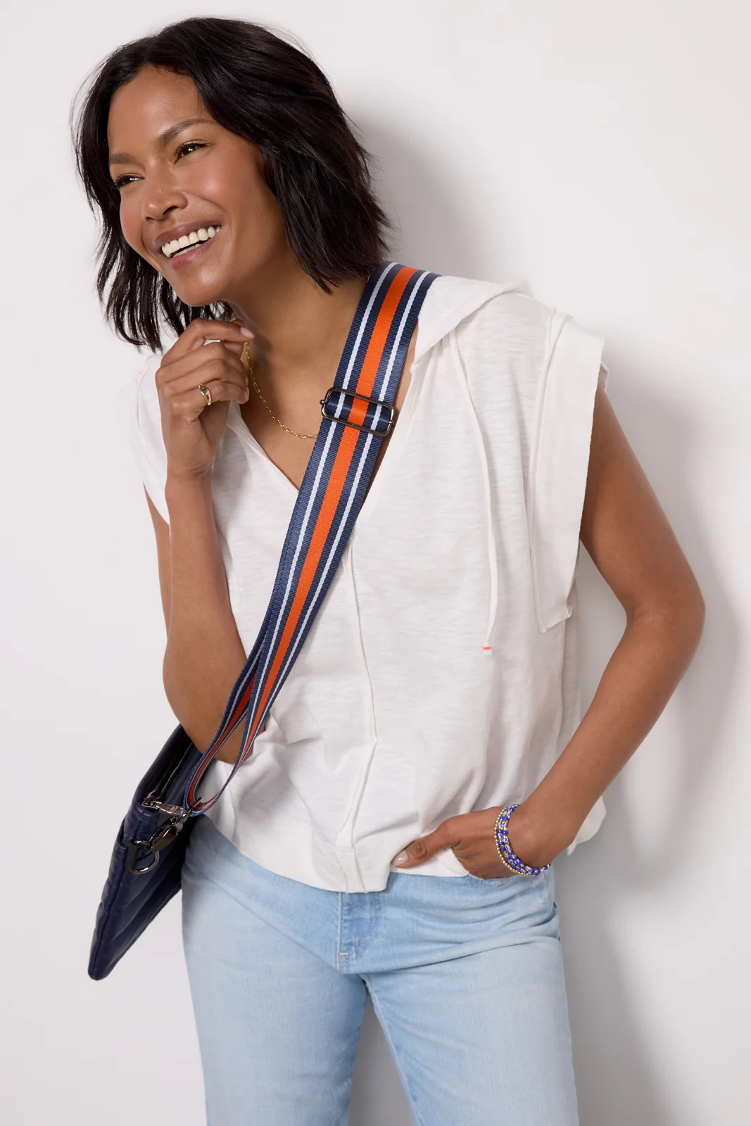 Cruz Sleeveless Hoodie | Evereve