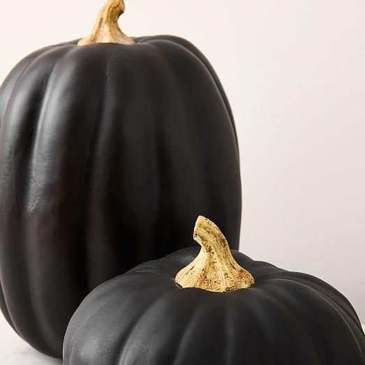 Faux Black Pumpkins | West Elm (US)