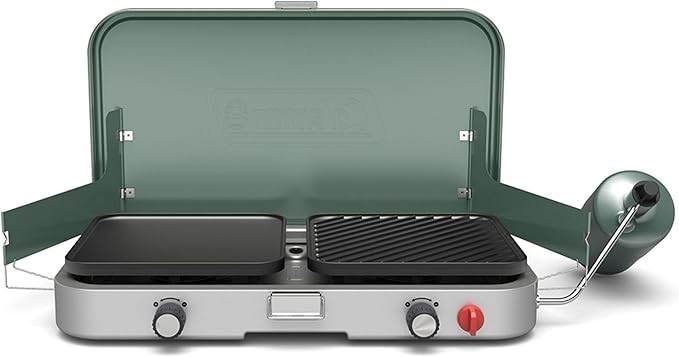 Coleman Cascade 3-in-1 Outdoor Camp Stove, Portable Cooktop with Included Cast-Iron Grill & Gridd... | Amazon (US)