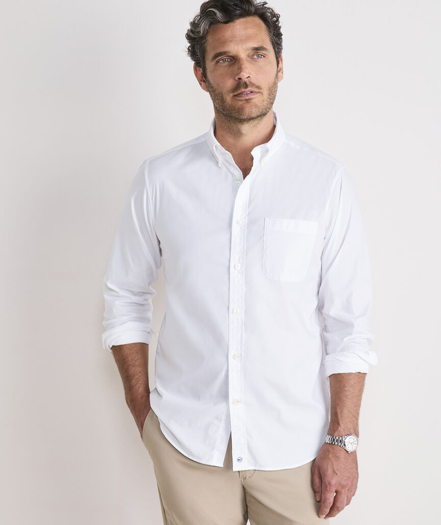 Performance Cotton Breakwater Solid Shirt | vineyard vines