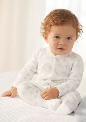 Ralph Lauren Childrenswear Baby Organic Cotton Footed Coverall | Belk