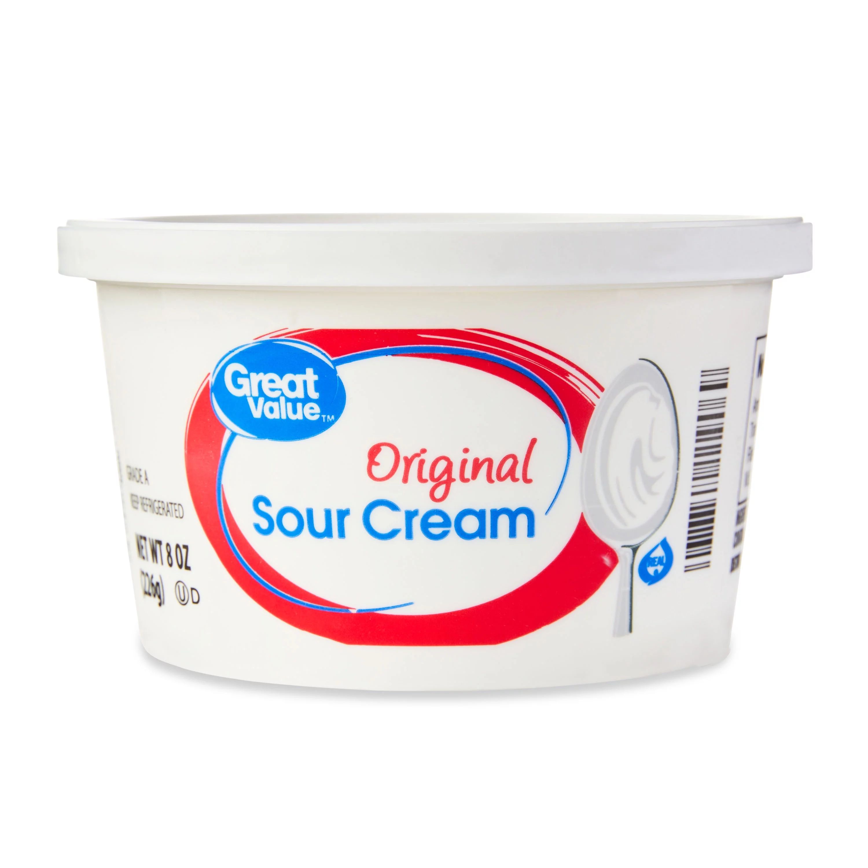 Great Value All Natural Sour Cream, 8 oz Tub - Walmart.com | Walmart (US)