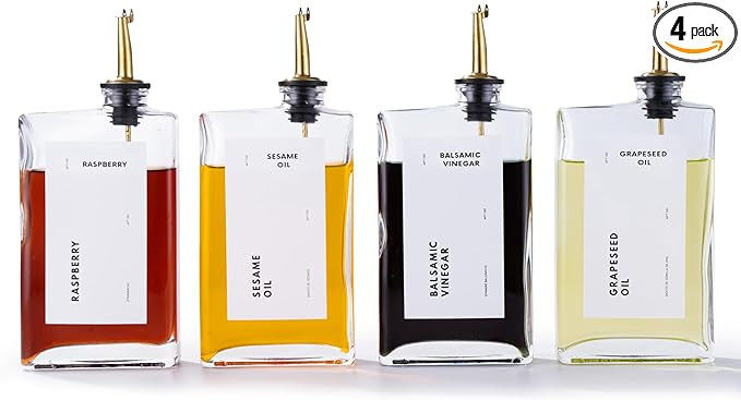 APT 1101 Olive Oil Dispenser for Kitchen, Cooking Oil and Vinegar Dispenser Set, Olive Oil Bottle... | Amazon (US)