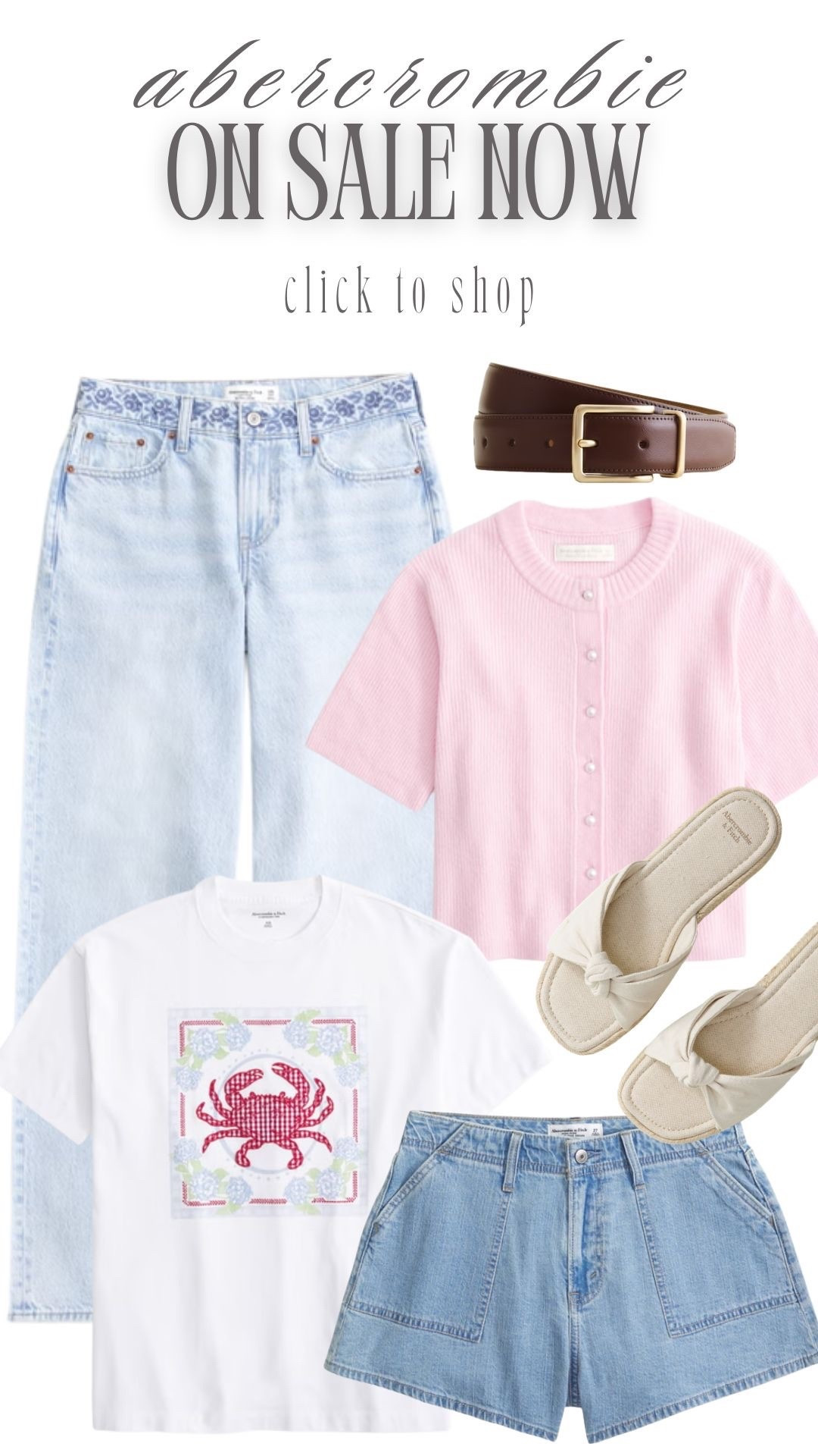 Obsessed with these finds! So simple and so cute. And ON SALE! 💗

Spring, summer, jeans, denim, slides, tshirts, jean shorts, Abercrombie sale

#LTKootd #LTKgrwm #LTKSeasonal