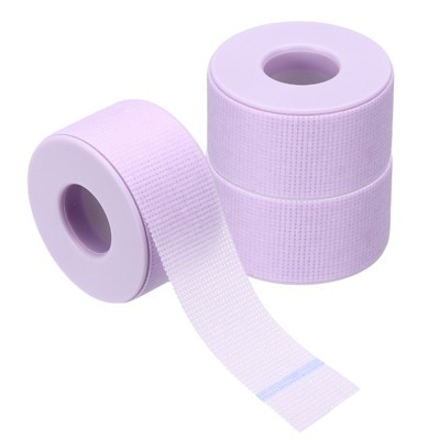 Unique Bargains Silicone Removal Breathable Easy Tear Eyelash Tape 3 Rolls Purple 1"x 9.84yd | Target