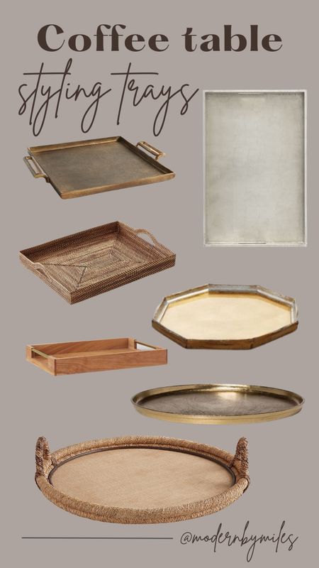 Coffee table containment trays for styling!

Coffee table trays, wooden trays, serving trays 

#LTKunder50 #LTKhome #LTKFind