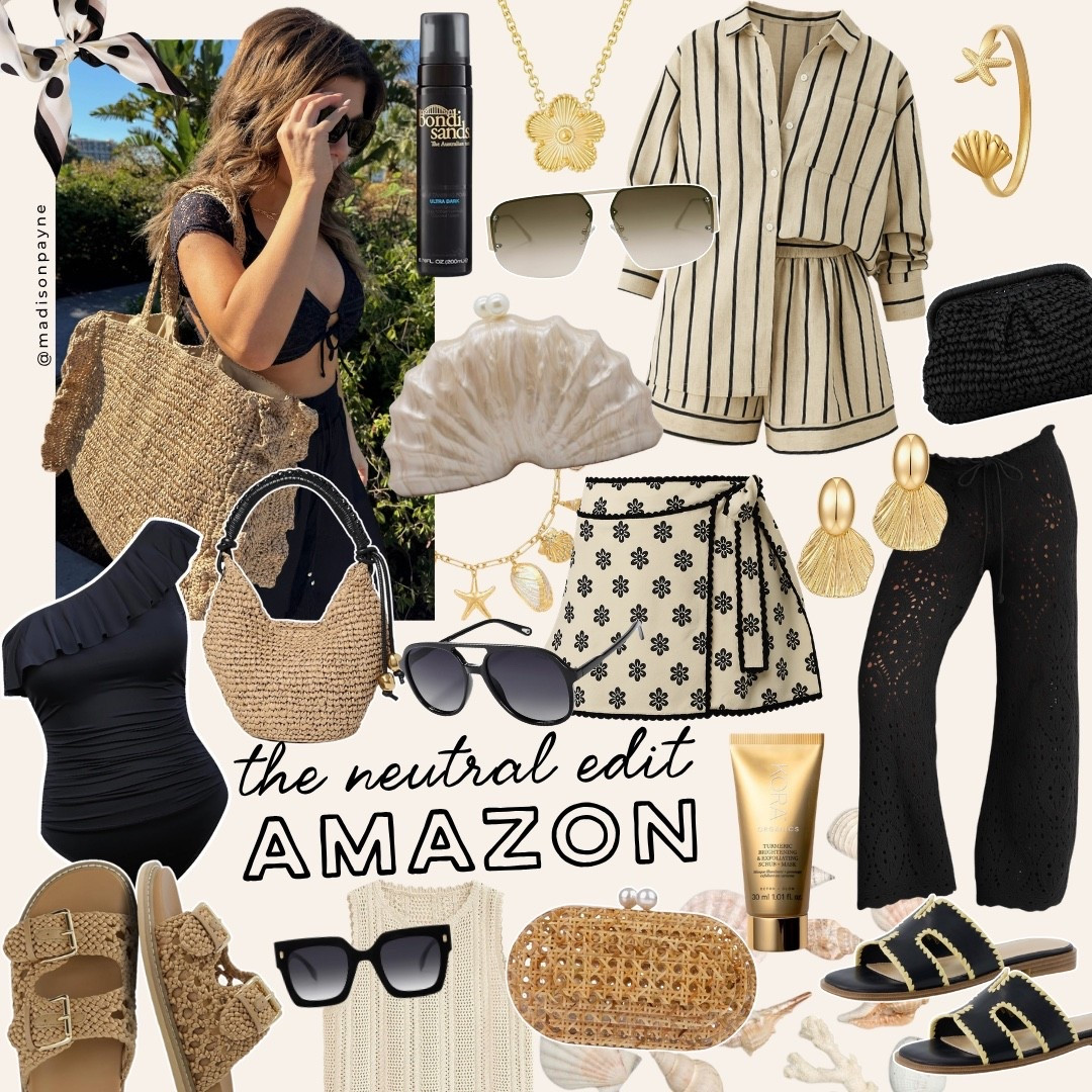 The neutral edit with your beach essentials from Amazon☀️🍹🏖️🐚

#LTKSwim #LTKSeasonal #LTKTravel