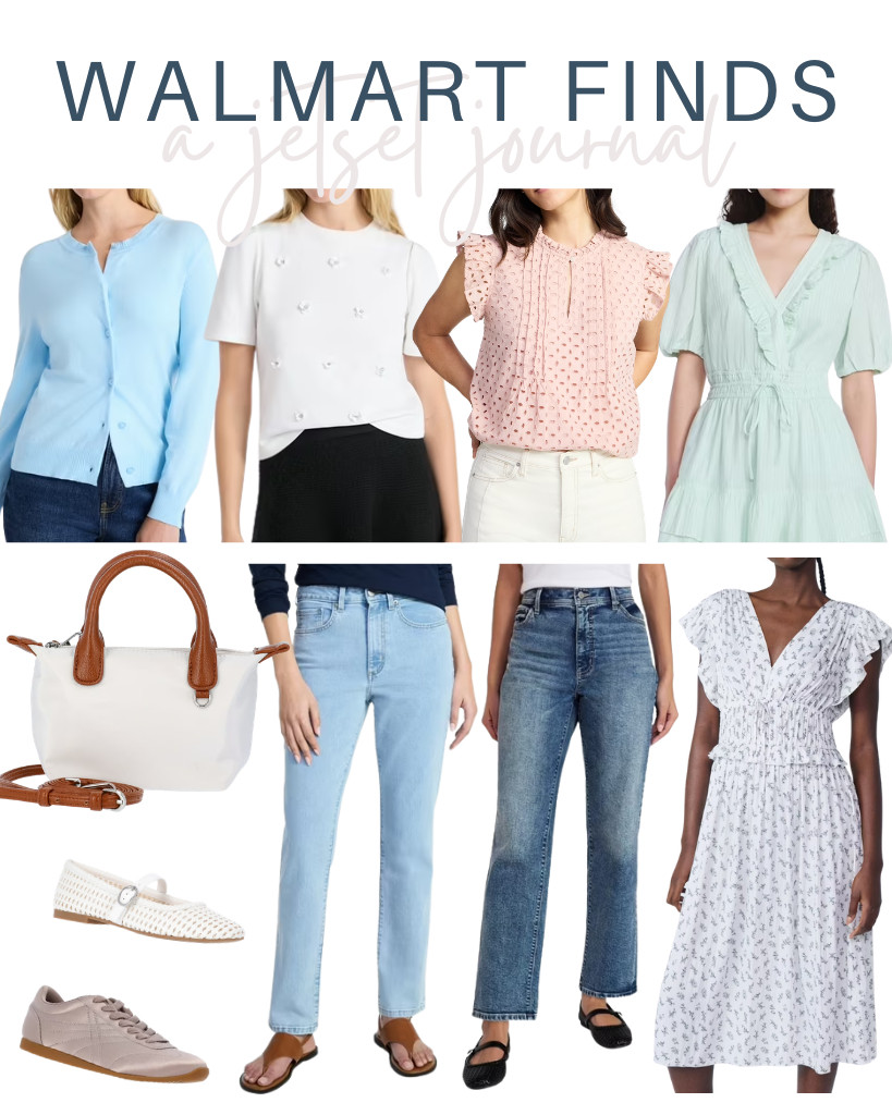 This week's Walmart finds are giving off a chic vibe! The crinkled satin midi dress from Scoop is a perfect choice for warmer days, whether you’re spending time outdoors or having lunch during your trips. Also, Time and Tru's eyelet top goes well with their relaxed boyfriend jeans and woven ballet flats, creating a stylish look. These are such great finds! 

 #LTKSeasonal #LTKSaleAlert #LTKTravel