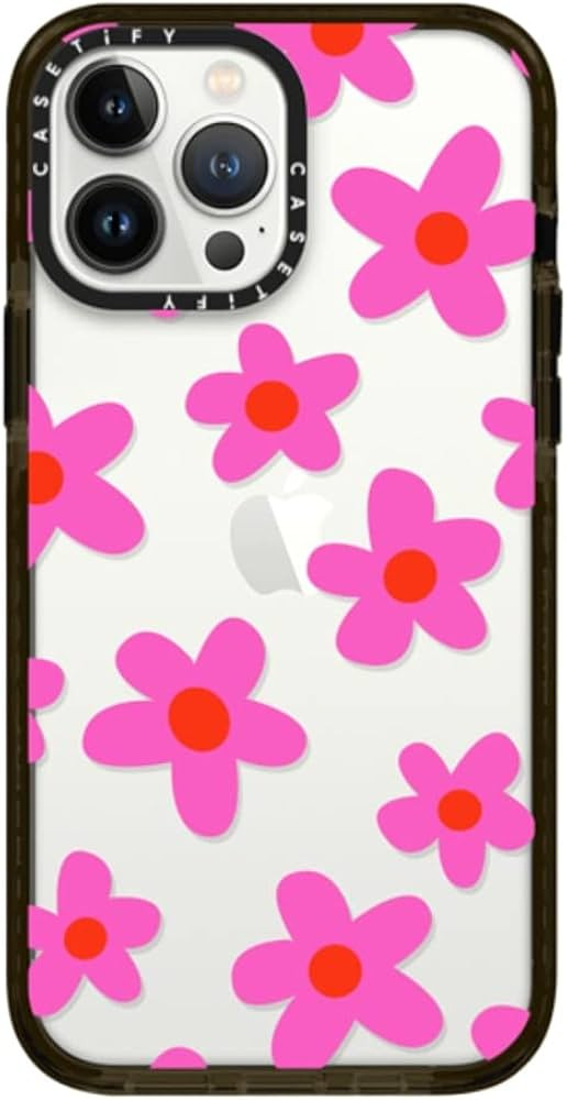 Amazon.com: CASETiFY Impact Case for iPhone 13 Pro Max - Bold Retro Seventies Flowers in Pink - C... | Amazon (US)