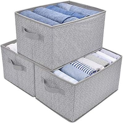 GRANNY SAYS Storage Bin for Shelves, Fabric Closet Organizer Shelf Cube Box with Handle Home Offi... | Amazon (US)