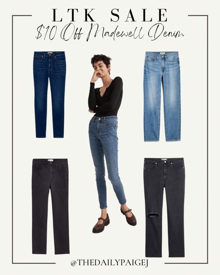 Madewell denim is on sale for the LTK Sale! These are som great denim picks for Madewell. Take $10 off your full priced denim jeans! 

#LTKunder100 #LTKsalealert #LTKSale