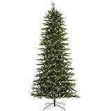 Nearly Natural 9ft. Belgium Fir “Natural Look” Artificial Christmas Tree with 800 Clear LED L... | Amazon (US)