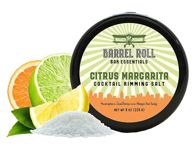 Barrel Roll Bar Essentials Cocktail Rimmers - Bartender Accessories, Finishing Salt Garnish for D... | Amazon (US)