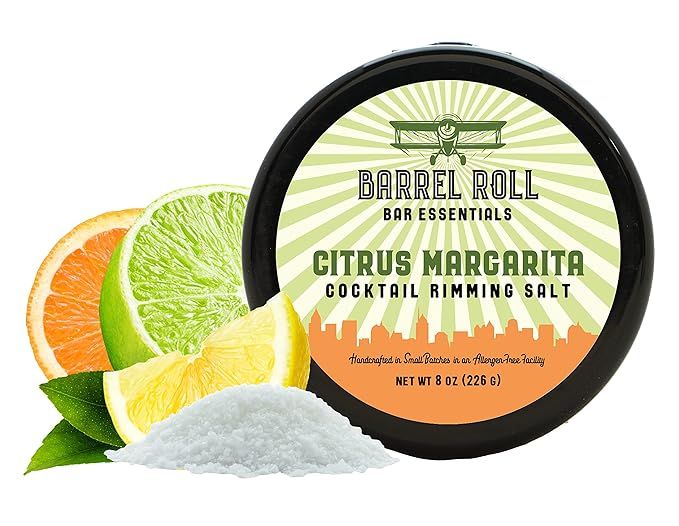Barrel Roll Bar Essentials Cocktail Rimmers - Bartender Accessories, Finishing Salt Garnish for D... | Amazon (US)