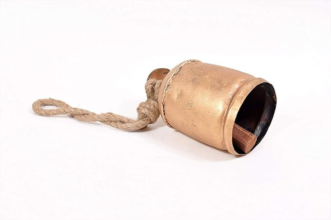 Metal Small Cow Gold Bells Decorative Brass Vintage Hanging Decorations Bell for Christmas Garlan... | Amazon (US)