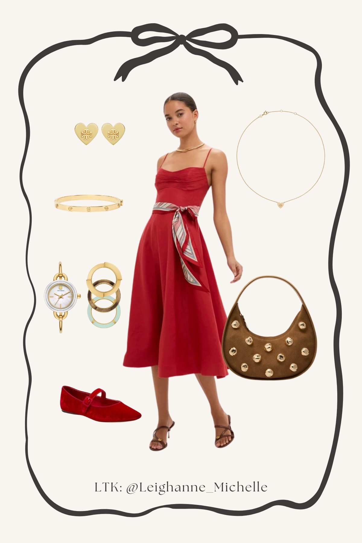 Valentine’s Day designer dress with accessories 

#LTKootd #LTKOver40 #LTKValentine