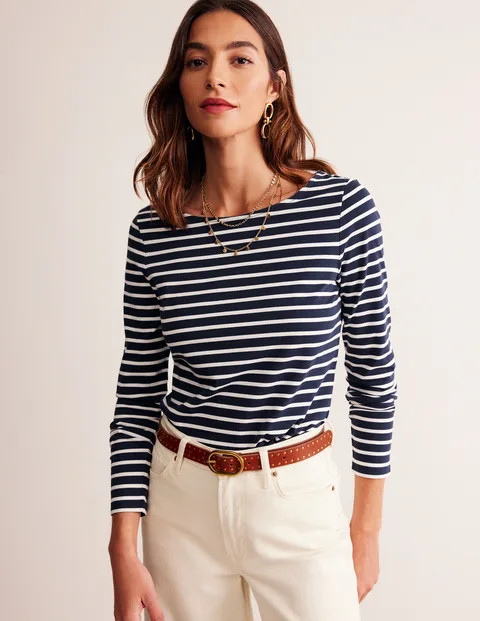 Ella Long Sleeve Breton | Boden UK