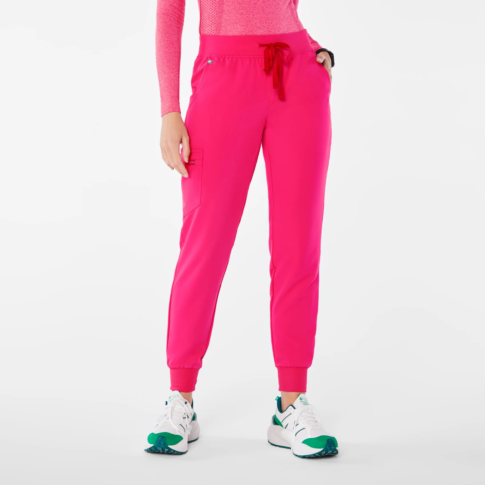 Women's Zamora Jogger Scrub Pants™  - Shocking Pink · FIGS | FIGS