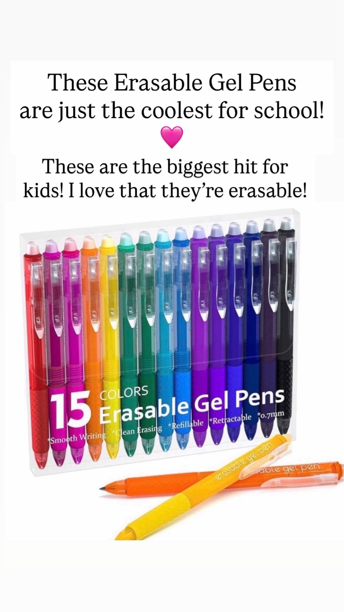 Best erasable gel pens

#LTKKids