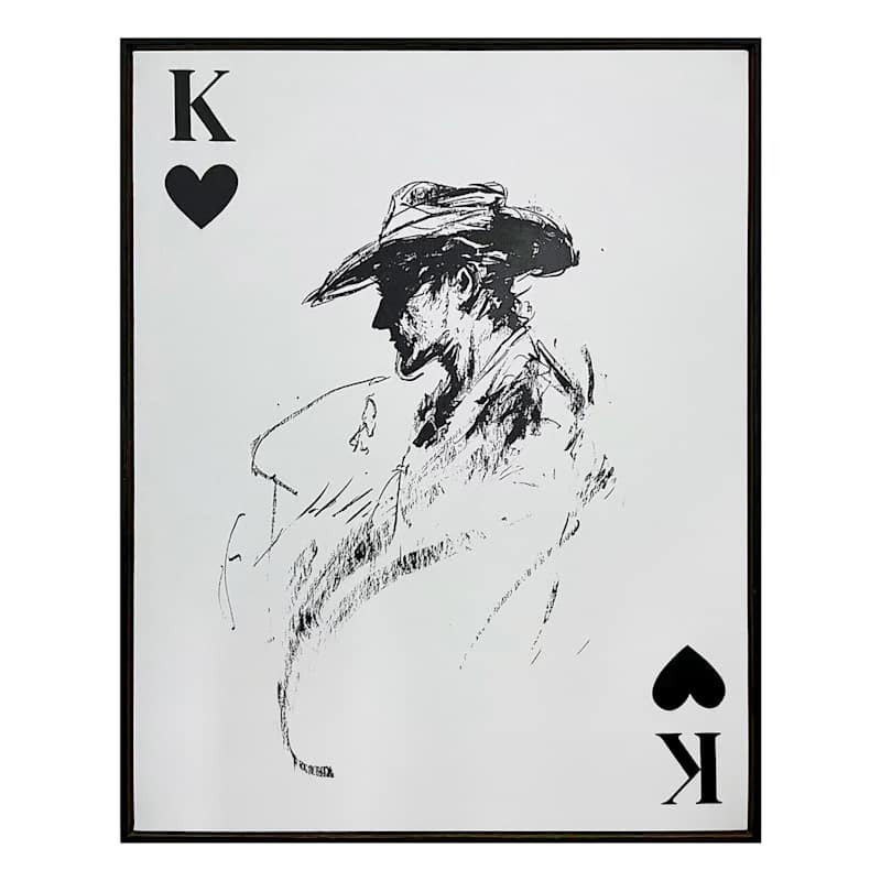 Cowboy Card Canvas Wall Art, 16x20 | At Home