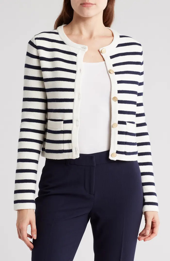 Stripe Crop Jacket | Nordstrom Rack