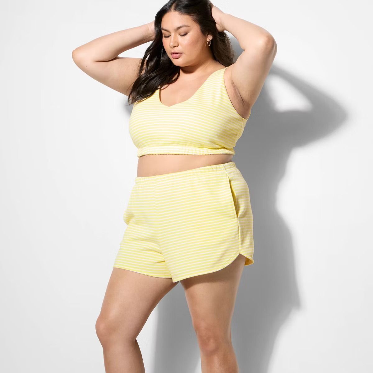 Women's Mid-Rise French Terry Pull-On Shorts - Wild Fable™ | Target