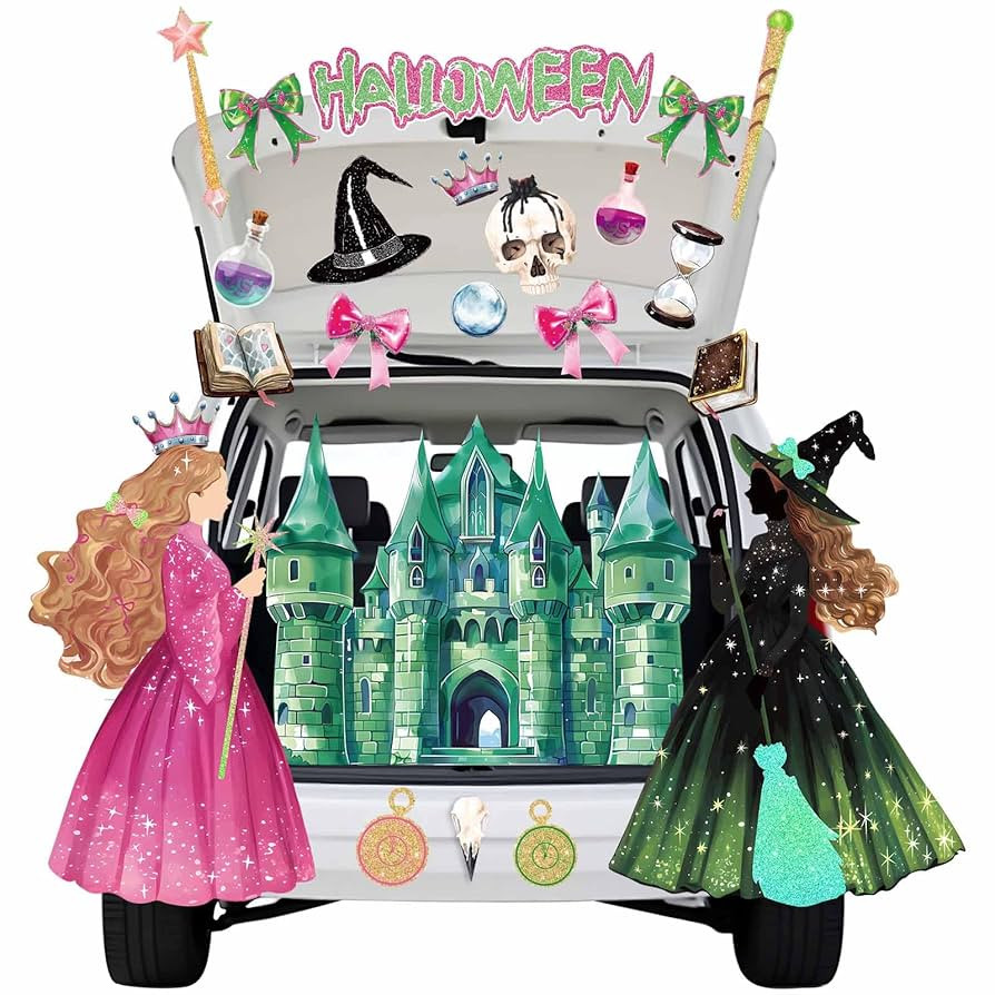 Halloween Princess Trunk or Treat Car Decorations Kit Halloween Decorations for Garage Door SUV W... | Amazon (US)