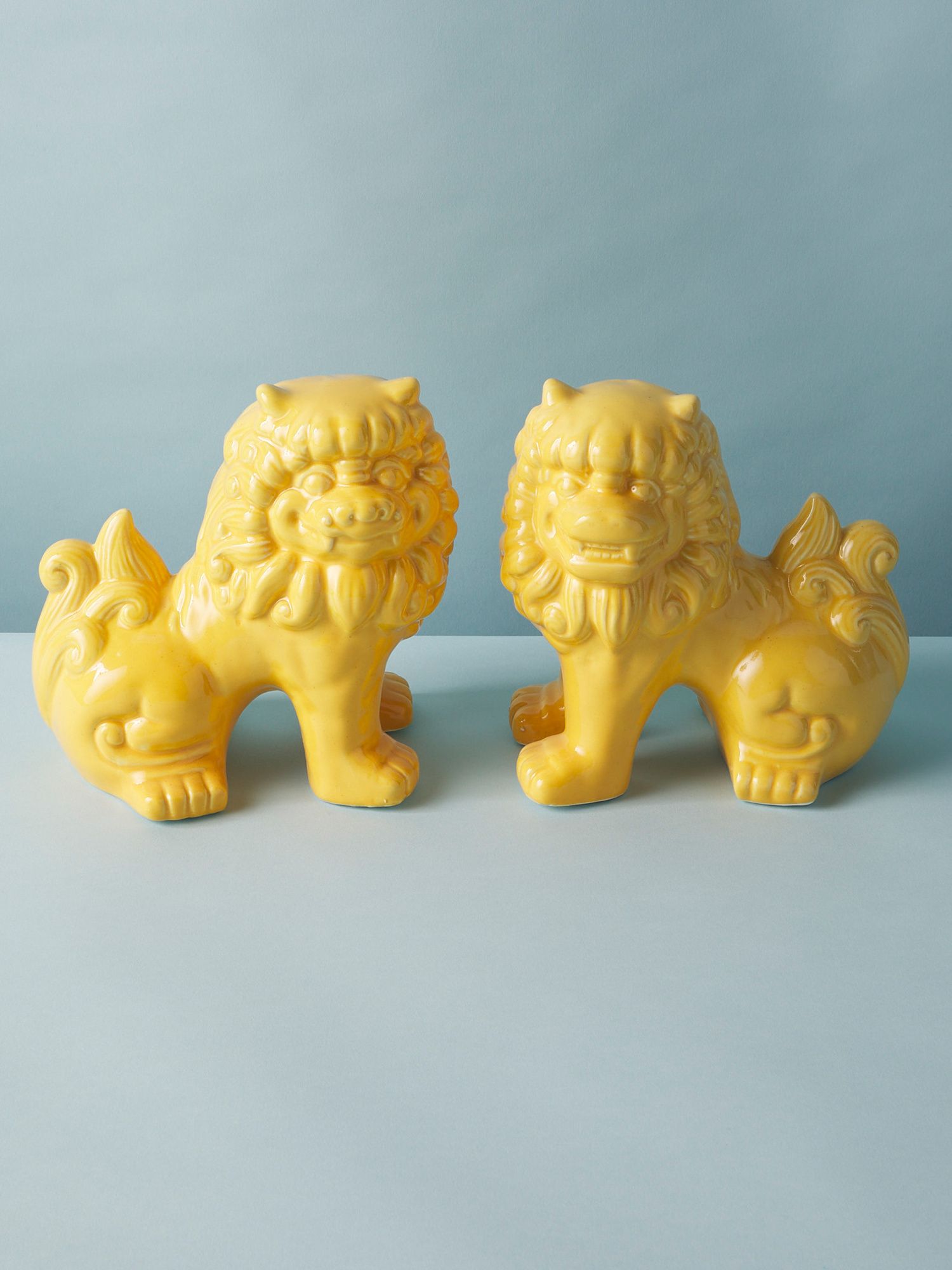2pk 8in Ceramic Foo Dog Statues | Decorative Objects | HomeGoods | HomeGoods