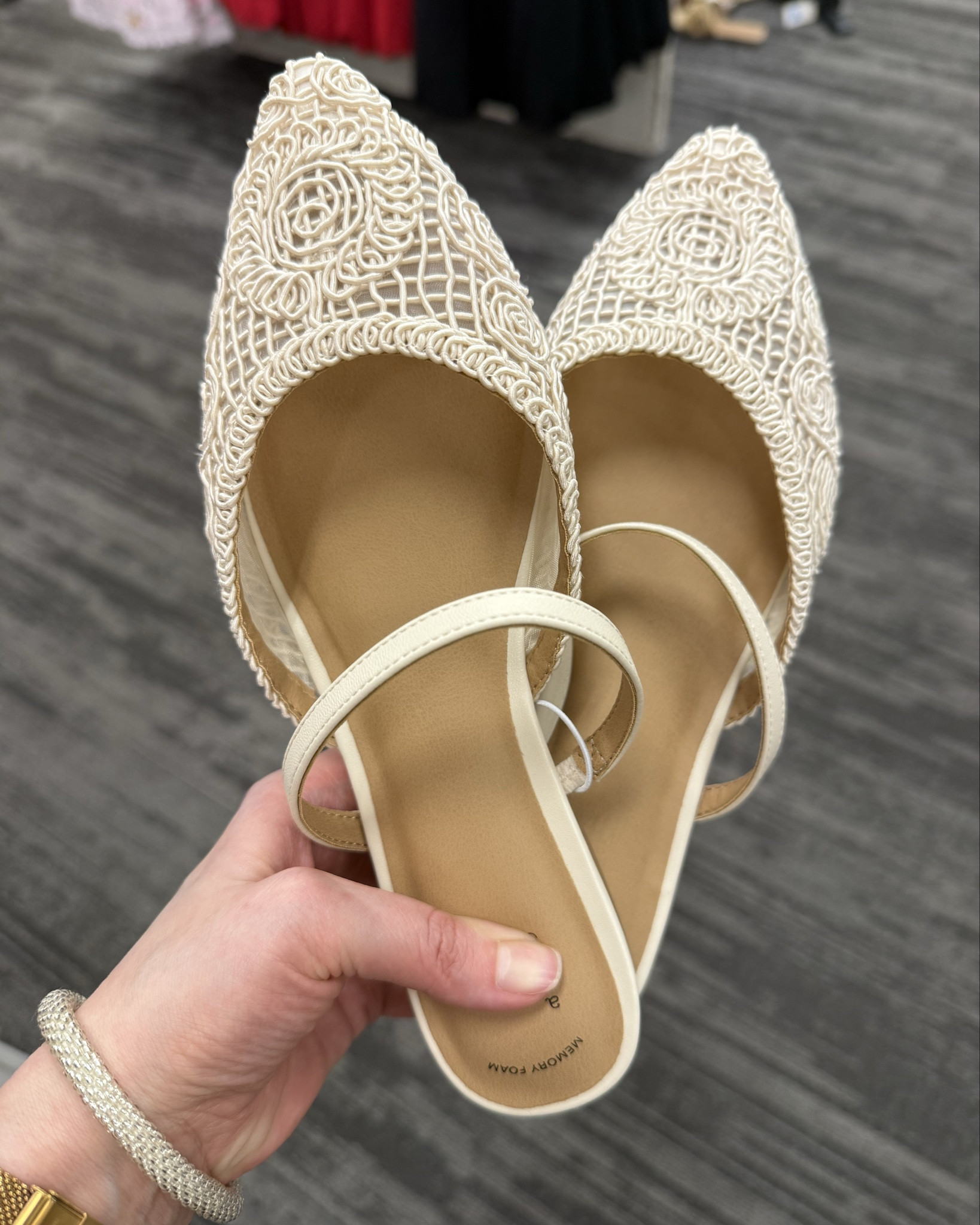 Trending flats from Target. They are incredibly cute for spring. They have a feminine and delicate design, and the memory foam insoles are always a bonus. The flats look great with dresses, especially when paired with this yellow mini dress also from Target. 


#LTKootd

#LTKSeasonal #LTKWorkwear #LTKWedding