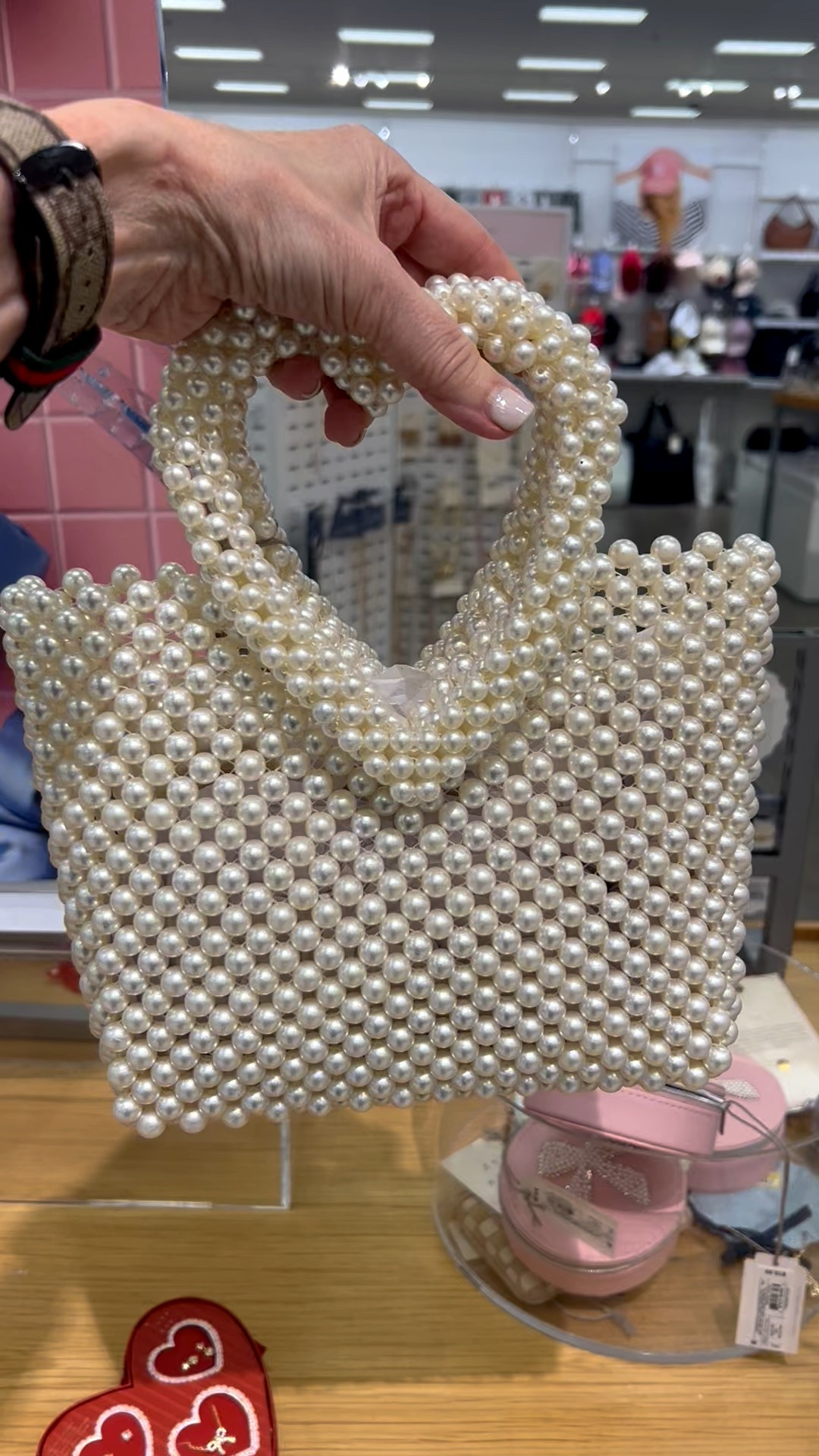 pearl handbag, spring outfit 

#LTKOver40 #LTKootd #LTKSeasonal