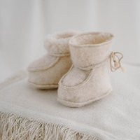 Merino Wool Baby Booties, Beige Color Perfect Gift For Baby, Suitable Girls & Boys, Great The Winter Season | Etsy (US)