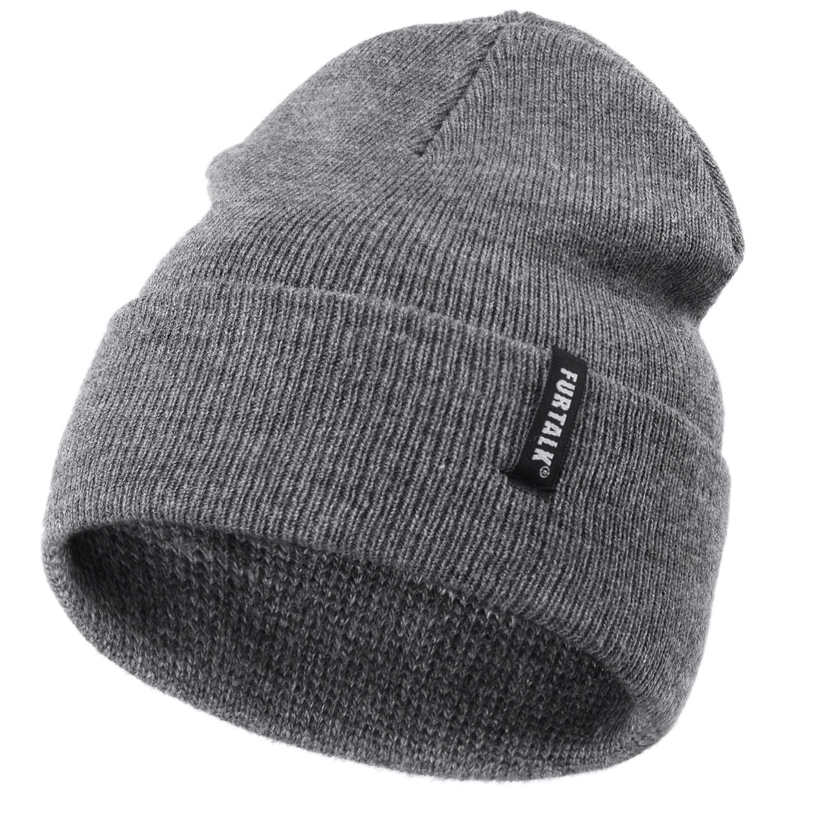 FURTALK Toddler Knitted Winter Hat Boys Girls Acrylic Beanie Hat Baby Kids Cuffed Winter Hats | Amazon (US)