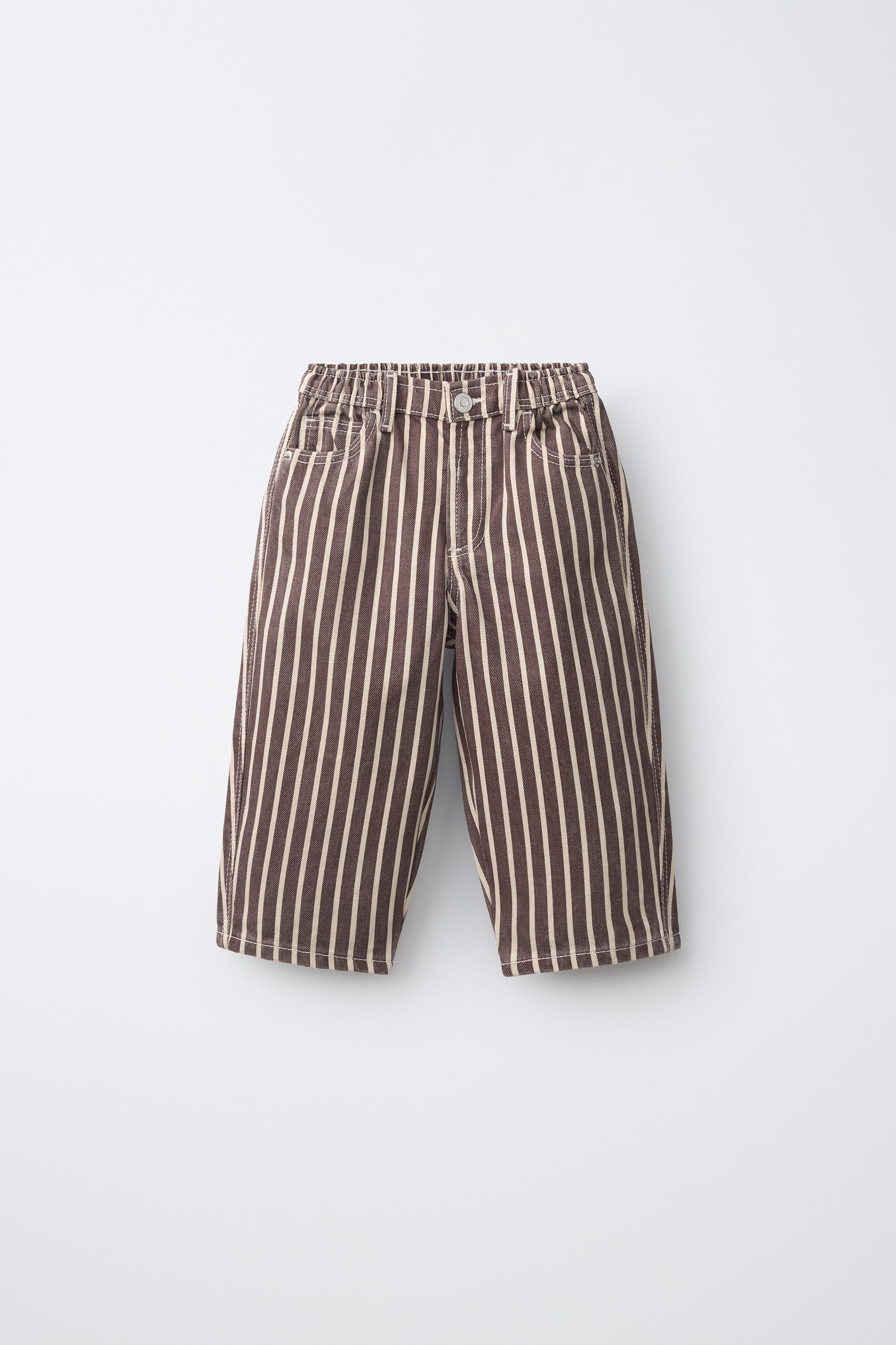STRIPED BAGGY JEANS | Zara US