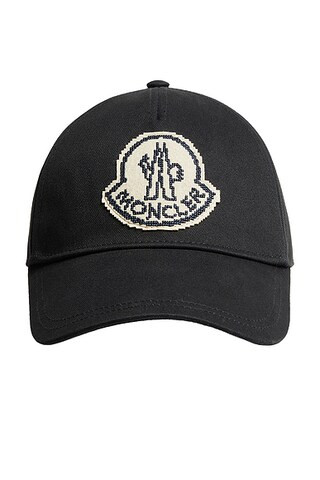 Moncler Baseball Cap in Black - Black. Size all. | FWRD 