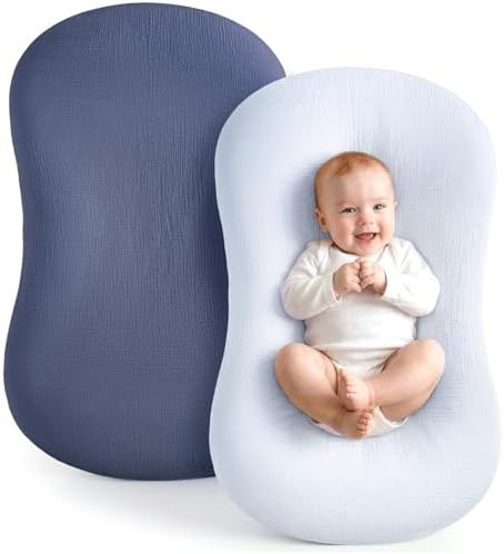Termichy Baby Lounger Covers Muslin: Soft and Breathable Slipcover for Snuggle Me Lounger - Machi... | Amazon (US)